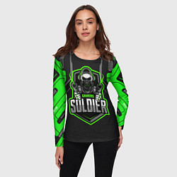 Лонгслив женский Games soldier, цвет: 3D-принт — фото 2