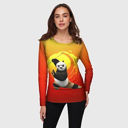 Лонгслив женский Мастер По - Кунг-фу панда, цвет: 3D-принт — фото 2