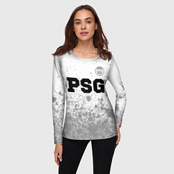 Лонгслив женский PSG sport на светлом фоне посередине, цвет: 3D-принт — фото 2