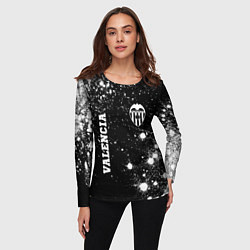 Лонгслив женский Valencia sport на темном фоне вертикально, цвет: 3D-принт — фото 2
