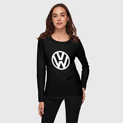 Лонгслив женский Volkswagen sport avto, цвет: 3D-принт — фото 2