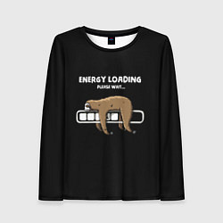 Лонгслив женский Energy loading - please wait, цвет: 3D-принт