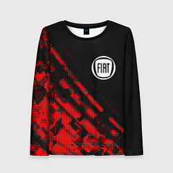 Лонгслив женский Fiat sport grunge, цвет: 3D-принт