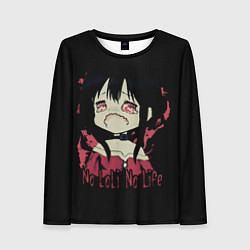 Лонгслив женский No loli No life, цвет: 3D-принт