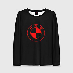 Лонгслив женский BMW red logo, цвет: 3D-принт
