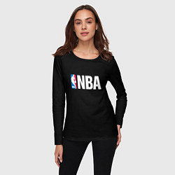 Лонгслив женский NBA logo sport, цвет: 3D-принт — фото 2