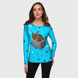 Лонгслив женский Шлепа в коробке, цвет: 3D-принт — фото 2