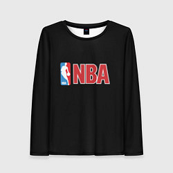 Лонгслив женский NBA logo, цвет: 3D-принт