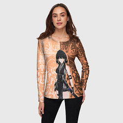 Лонгслив женский Грозовые волны - Ровер, цвет: 3D-принт — фото 2