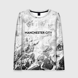 Лонгслив женский Manchester City white graphite, цвет: 3D-принт