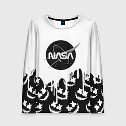 Лонгслив женский Marshmello x Nasa, цвет: 3D-принт