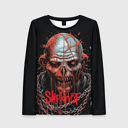 Лонгслив женский Slipknot зомби в цепи, цвет: 3D-принт