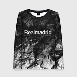 Лонгслив женский Real Madrid black graphite, цвет: 3D-принт