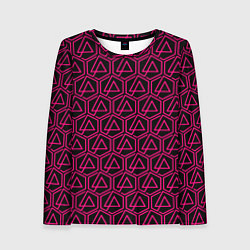 Женский лонгслив Linkin park pink logo