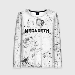 Лонгслив женский Megadeth dirty ice, цвет: 3D-принт