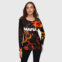 Лонгслив женский Mafia red lava, цвет: 3D-принт — фото 2