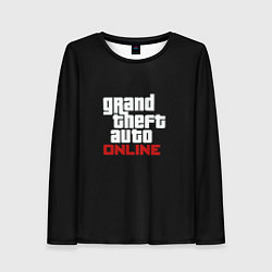 Лонгслив женский GTA online logo, цвет: 3D-принт