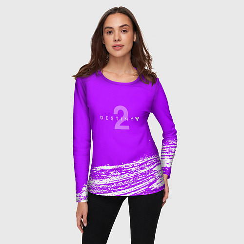 Женский лонгслив Destiny онлайн игра краски / 3D-принт – фото 3