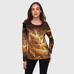 Лонгслив женский Волшебный дух лисенок, цвет: 3D-принт — фото 2