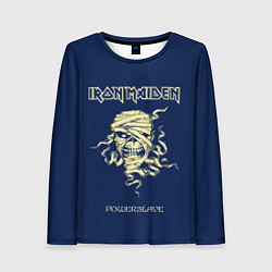 Лонгслив женский Iron Maiden powerslave rock, цвет: 3D-принт