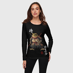 Лонгслив женский Жаба войн, цвет: 3D-принт — фото 2