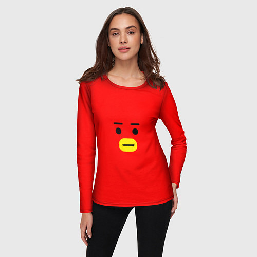 Женский лонгслив BT21 Tata / 3D-принт – фото 3