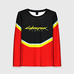 Лонгслив женский Cyberpunk 2077 geometry, цвет: 3D-принт