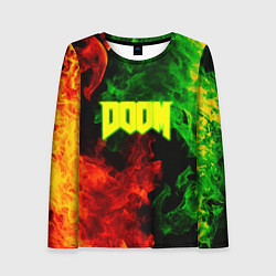Лонгслив женский Doom Eternal fire, цвет: 3D-принт