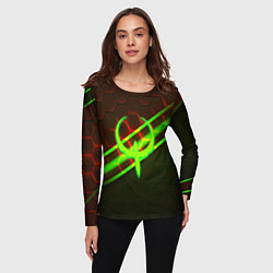 Лонгслив женский Квейк броня палача, цвет: 3D-принт — фото 2