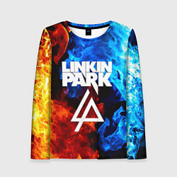 Лонгслив женский Linkin park битва огней, цвет: 3D-принт