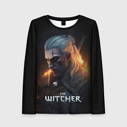 Лонгслив женский The Witcher and fire, цвет: 3D-принт