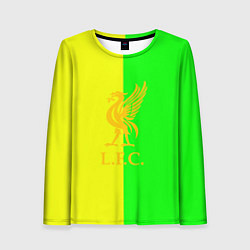 Лонгслив женский Ливерпуль текстура спорт, цвет: 3D-принт