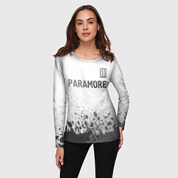 Лонгслив женский Paramore - white gradient посередине, цвет: 3D-принт — фото 2