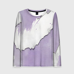 Лонгслив женский Штукатурка и лавандовая краска, цвет: 3D-принт