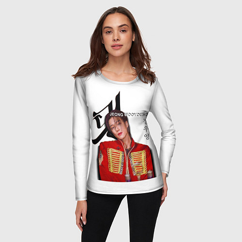 Женский лонгслив Ateez Jeong Wooyoung / 3D-принт – фото 3
