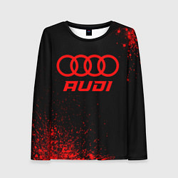 Лонгслив женский Audi - red gradient, цвет: 3D-принт