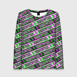 Женский лонгслив Juventus glitch pattern