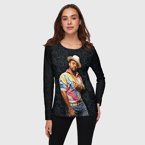 Женский лонгслив Shaggy - bombastic / 3D-принт – фото 3