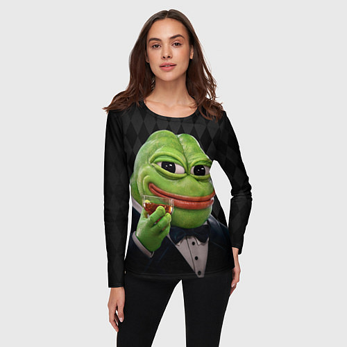 Женский лонгслив Pepe - its my dudes / 3D-принт – фото 3