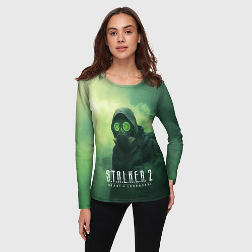 Женский лонгслив Stalker 2 сердце Чернобыля / 3D-принт – фото 3