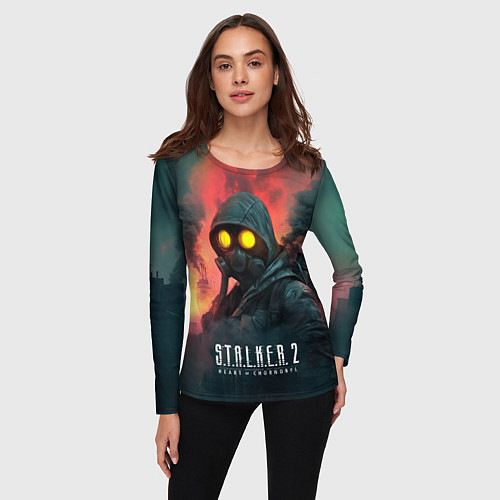 Женский лонгслив Stalker 2 радиоактивный дым / 3D-принт – фото 3
