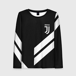 Лонгслив женский Juventus line white, цвет: 3D-принт