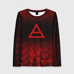 Женский лонгслив Thirty Seconds to Mars red poly