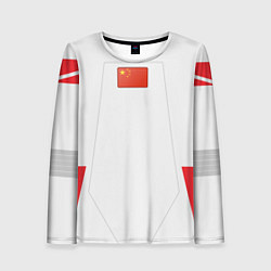 Лонгслив женский Скафандр - китайская луна, цвет: 3D-принт