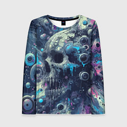Лонгслив женский Vanguard compozition with skull - ai art fantasy, цвет: 3D-принт