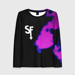 Лонгслив женский Sally Face неон краски, цвет: 3D-принт