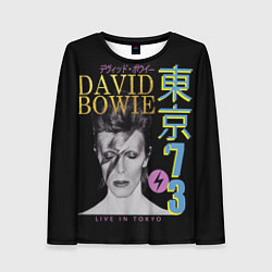 Лонгслив женский David Bowie - Tokyo 1973, цвет: 3D-принт