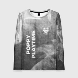 Лонгслив женский Poppy Playtime - grey gradient вертикально, цвет: 3D-принт