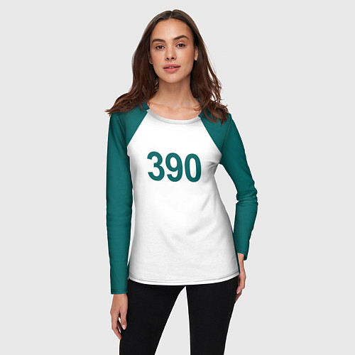 Женский лонгслив Игра в кальмара 390 / 3D-принт – фото 3