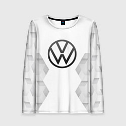 Лонгслив женский Volkswagen white poly, цвет: 3D-принт